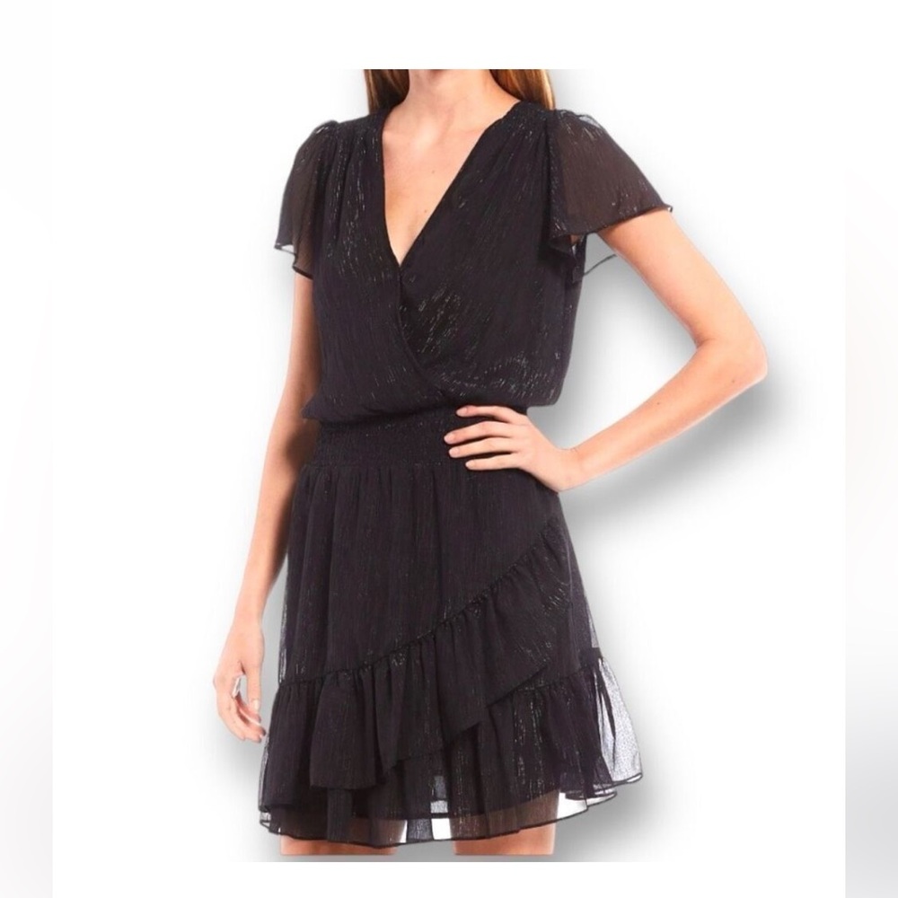 MICHAEL Michael Kors Black Shimmer Mini Dress